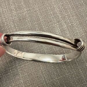 Elegant Silver Bangle Bracelet